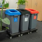 Recycling Buddy Bin | 60L Recycling Dolly Bin & Lid Kit 