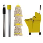 Medium Interchange Kentucky Mopping Kit | 12oz Mop Heads | Yellow