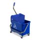 TTS Double Flat Mop Double Bucket with Grey Wringer | 'Speedy' | 20 Litre | Blue | 00006394