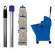 Medium Interchange Kentucky Mopping Kit | 12oz Mop Heads | Blue