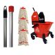 Large Interchange Kentucky Mopping Kit | 16oz Mop Heads | Red