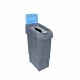 Procycle Recycling Bin Including Lid & Back Panel | 80L | Blue - Glass