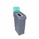 Procycle Recycling Bin Including Lid & Back Panel | 80L | Green - Mixed Recycling