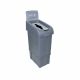 Procycle Recycling Bin Including Lid & Back Panel | 80L | Grey - Mixed Metal