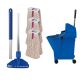 Medium Traditional Kentucky Mopping Kit | 12oz Mop Heads | Blue