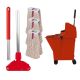 Medium Traditional Kentucky Mopping Kit | 12oz Mop Heads | Red