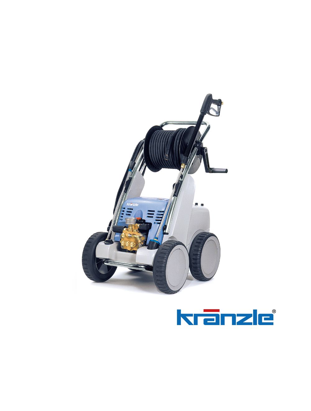 Kranzle Quadro Series  Quadro 1200 TST Automatic Cold Water Pressure Washer  - with 20m Hose Reel & DirtKiller Lance 415V - K40422